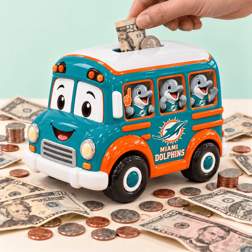 MDP School Bus Piggy Bank DNBN