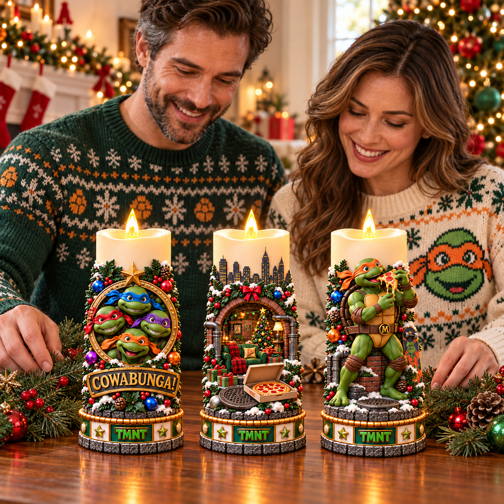Premium NJT Sculptural LED Candle Trio NTVA