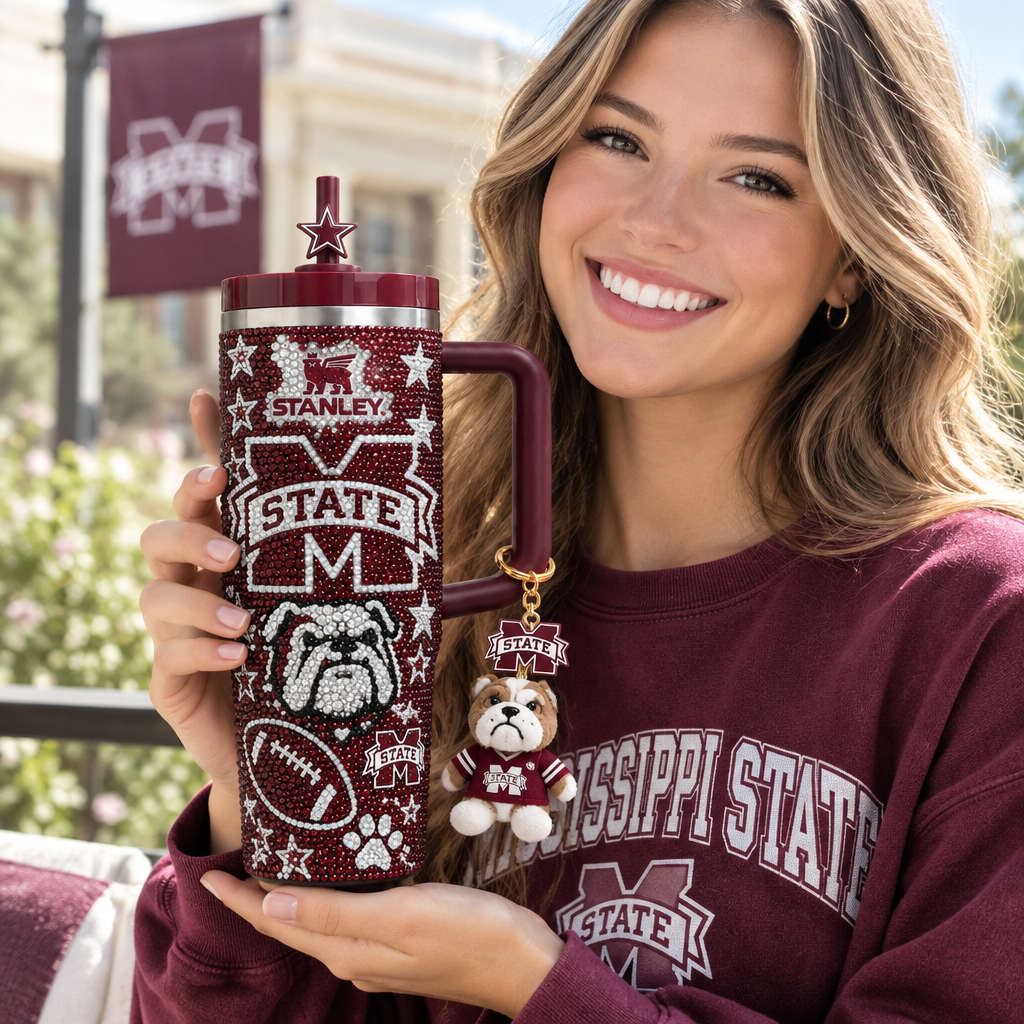 Mississippi State Bulldogs 40oz Tumbler With Handle TTNL