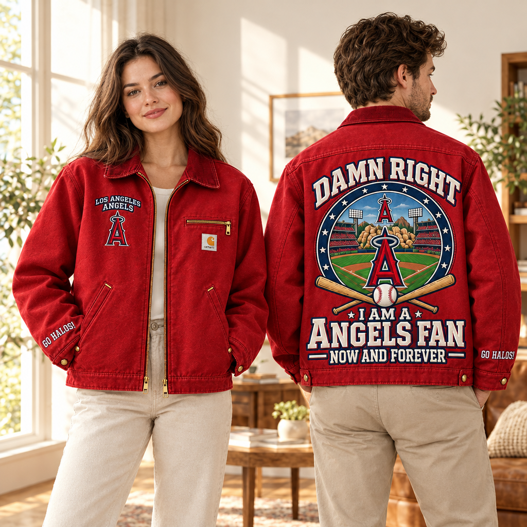 Angels Baseball Embroidered Detroit Jacket