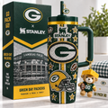 Green Bay Packers 40oz Tumbler With Handle TTNL